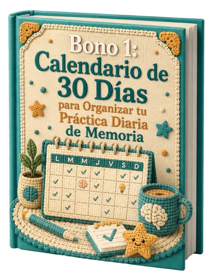 Calendario de 30 días para organizar la práctica diaria de memoria