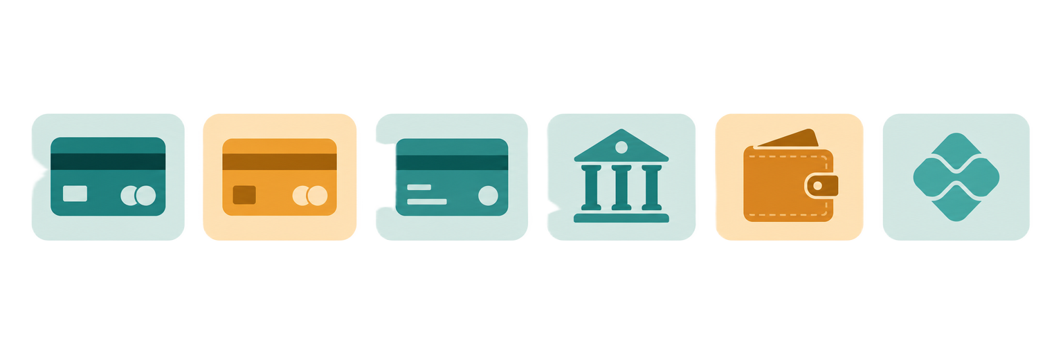 Métodos de pago disponibles a través de Hotmart